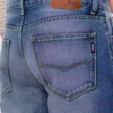 Jeans Slim Straight Azul Claro para Hombre - Vaxter