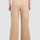 Jeans Amplio Khaki para Mujer - Wide Leg
