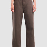 Jeans Amplio Café Oscuro para Mujer - Wide Leg