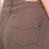 Jeans Amplio Café Oscuro para Mujer - Wide Leg