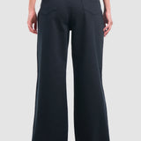 Jeans Amplio Negro para Mujer - Wide Leg