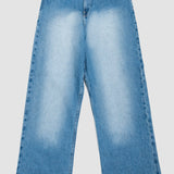 Jeans Amplio Azul Claro para Mujer - Wide Leg
