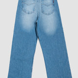 Jeans Amplio Azul Claro para Mujer - Wide Leg