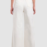Jeans Amplio Blanco para Mujer - Wide Leg