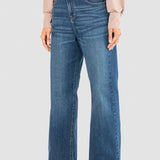 Jeans Amplio Azul para Mujer - Wide Leg