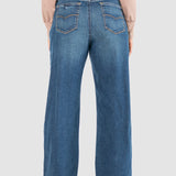 Jeans Amplio Azul para Mujer - Wide Leg