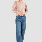 Jeans Amplio Azul para Mujer - Wide Leg