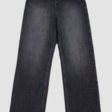 Jeans Amplio Negro para Mujer - Wide Leg
