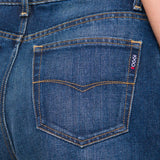 Jeans Amplio Azul Oscuro para Mujer - Wide Leg