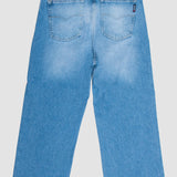 Jeans Amplio Azul Claro para Mujer - Wide Leg