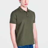 Playera Regular Olivo para Hombre - Polo