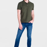 Playera Regular Olivo para Hombre - Polo