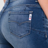 Jeans Boot Cut Azul para Mujer - Yess