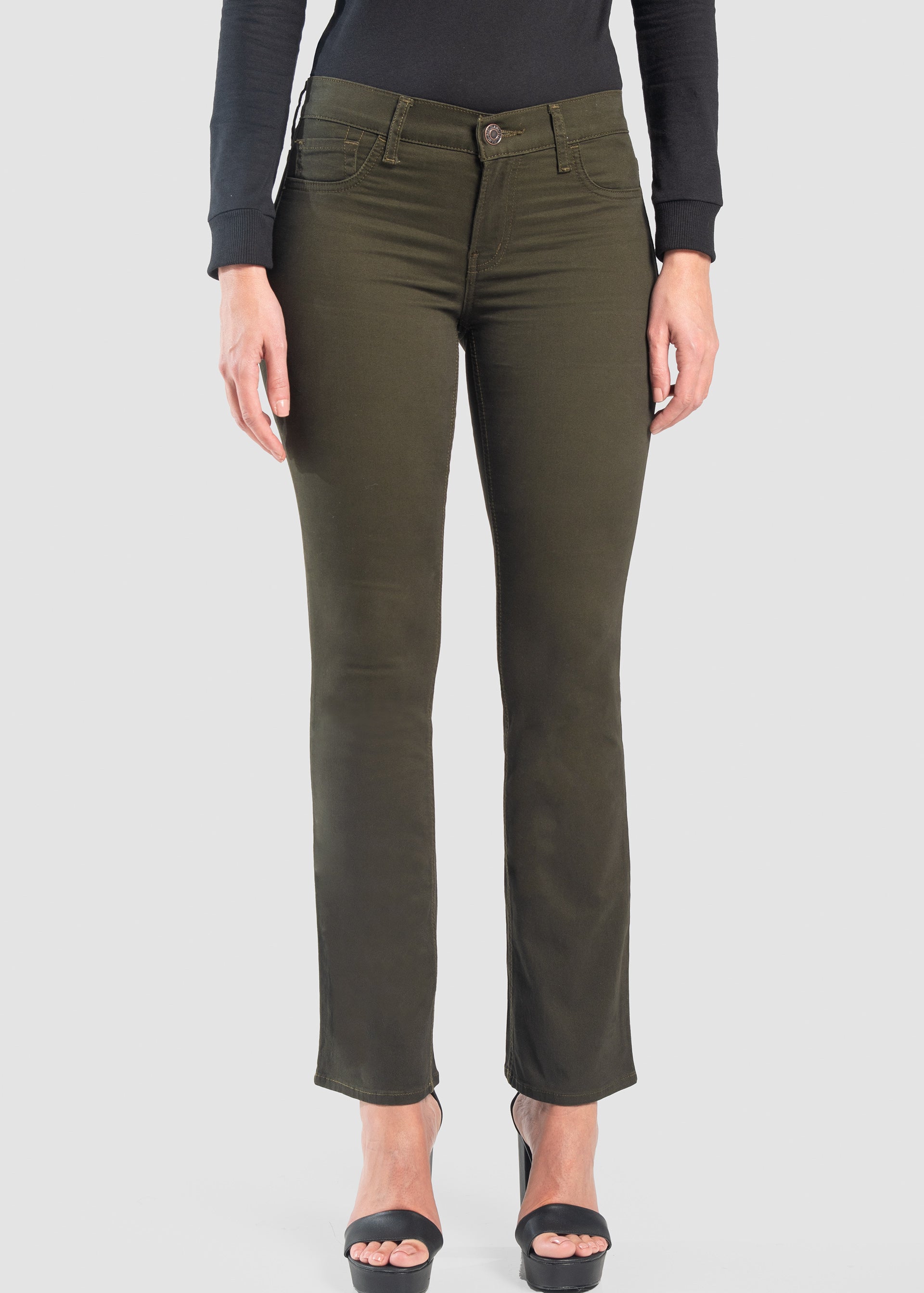 Pantalón Mujer Gabardina Stretch Yess Boot Cut Triny Oggi