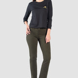 Pantalón Mujer Gabardina Stretch Yess Boot Cut Triny Oggi